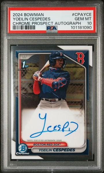 2024 Bowman Chrome Yoelin Cespedes #CPA-YCE Auto PSA 10