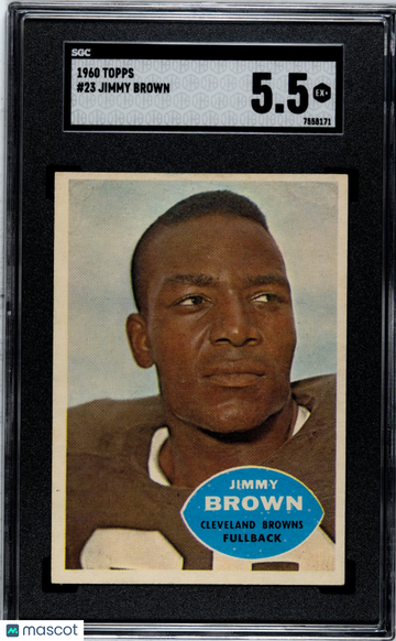 1960 Topps Football Jim Brown #23 SGC 5.5 EX+