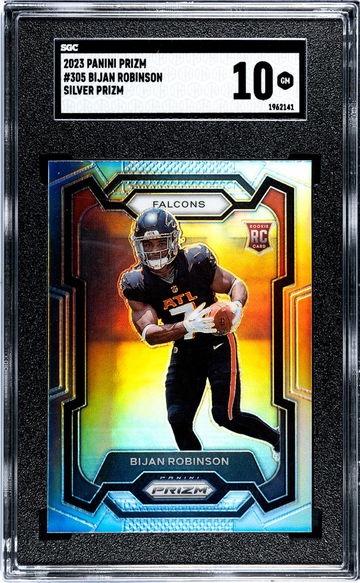 2023 Panini Prizm #305 Bijan Robinson Silver Prizm SGC 10