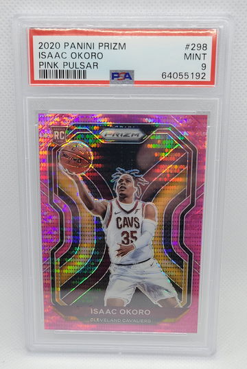 ISAAC OKORO 2020 Prizm PINK PULSAR RC Rookie 39/42 PSA 9 MINT