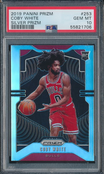 2019 Panini Prizm Coby White RC Silver PSA 10 (H)
