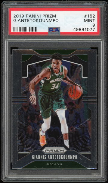 2019 Prizm #152 Giannis Antetokounmpo PSA 9