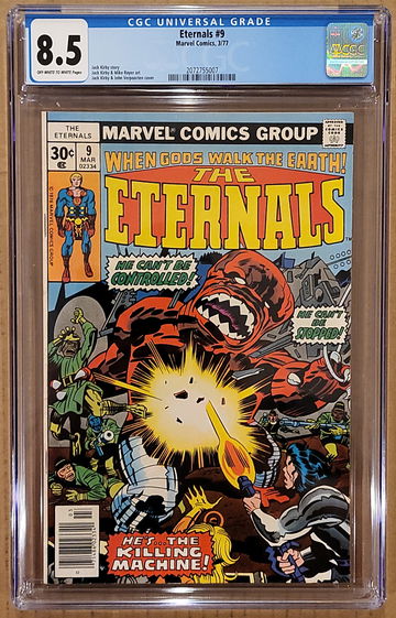 Eternals #9 CGC 8.5 Marvel 1977 Jack Kirby VF+