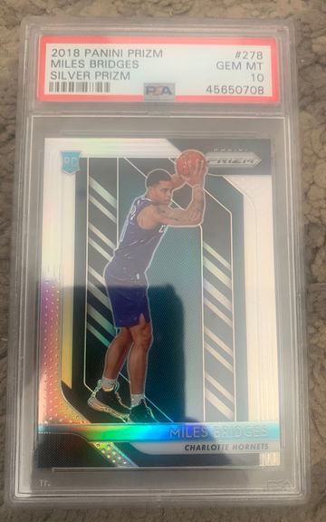 2018 prizm silver miles bridges psa 10