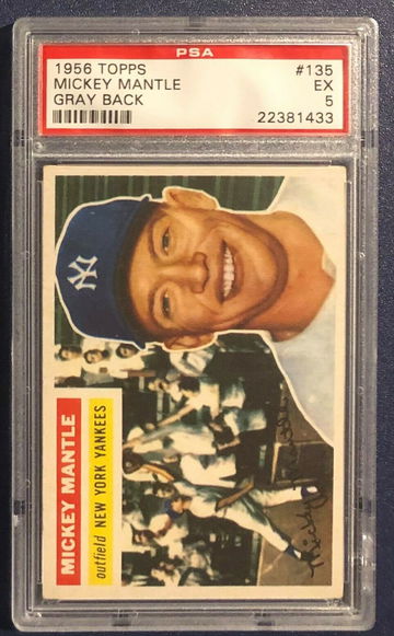 1956 Topps Mickey Mantle PSA 5