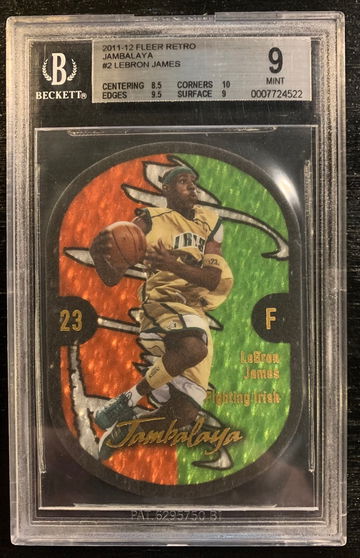 11-12 Fleer Retro Jambalaya  - BGS 9 - LeBron James