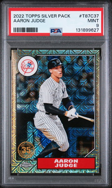 2022 Topps '87 Silver Pack Chrome Aaron Judge #T87C37 PSA 9
