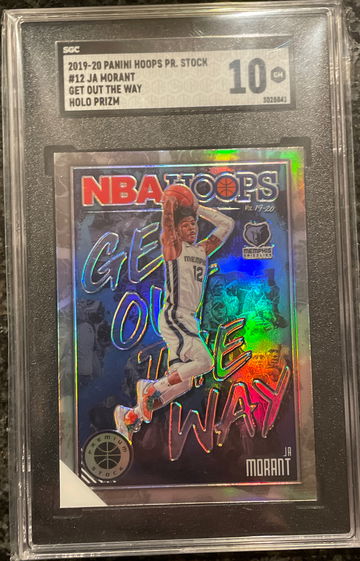 2019-20 Panini Hoops Premium Get Out The Way Ja Morant Silver #12