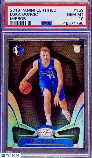 POP 23 PSA 10 RC Luka Doncic 2018-19 Certified Mirror Silver Holo True Rookie SP