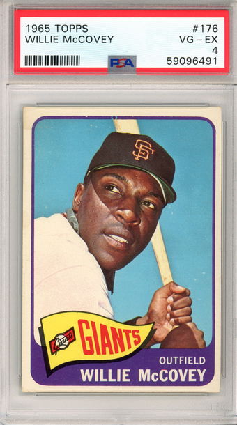 1965 TOPPS WILLIE MCCOVEY PSA 4