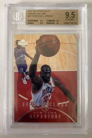 1997-98 Upper Deck Michael Jordan Air Time #AT10 BGS 9.5 Gem Mint