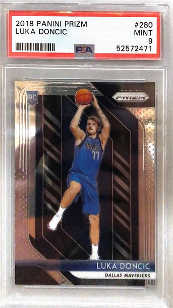 2018 Luka Doncic Panini Prizm Base PSA 9