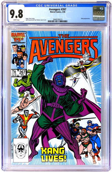 Marvel AVENGERS #267 🔥 1st appearance Council of KANGS 🔥 CGC 9.8 - White Pages