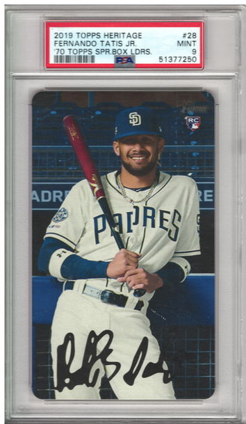 2019 Topps Heritage Fernando Tatis Jr Box Loader PSA  9 MINT