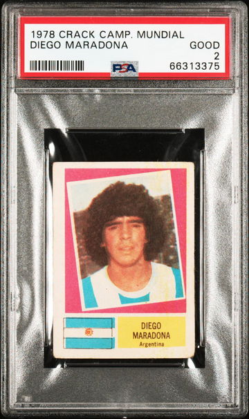 DIEGO MARADONA 1978 CRACK CAMPEONATO MUNDIAL DE FUTBOL 1978 # PSA 2