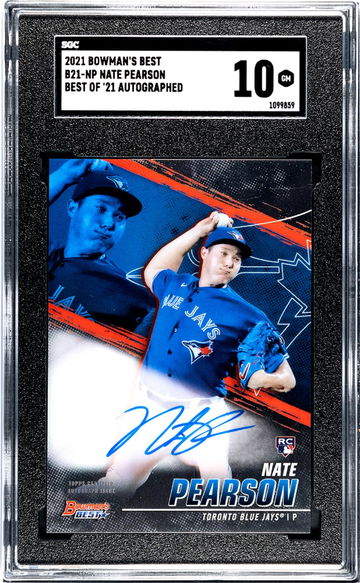 2021 Bowman's Best #B21-NP Nate Pearson Best of '21 Autographed Auto SGC 10