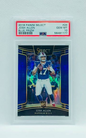 Josh Allen Rookie RC Select Concourse Blue Prizm /175 PSA 10