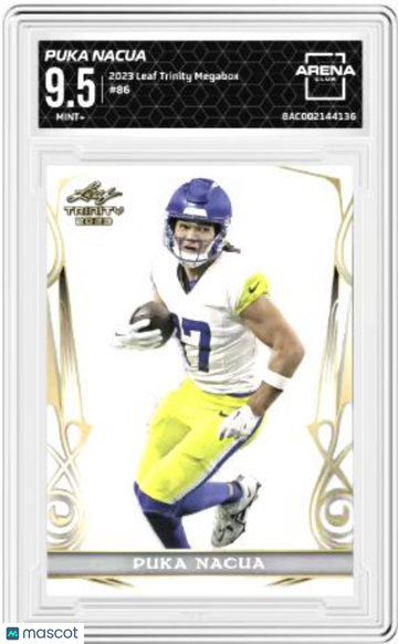 2023 Leaf Trinity Megabox Puka Nacua #86 Arena Club 9.5