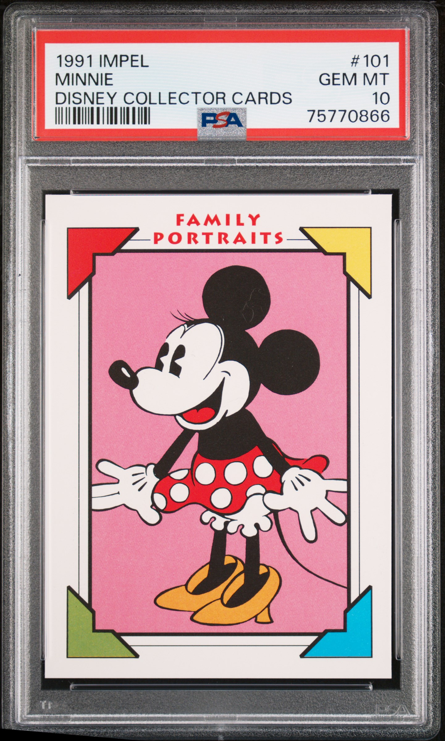 1991 Impel Disney Collector Cards Minnie #101 Disney Collector Cards PSA 10