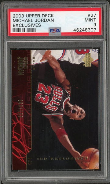 Michael Jordan 2003 Upper Deck Exclusives #/100 PSA 9