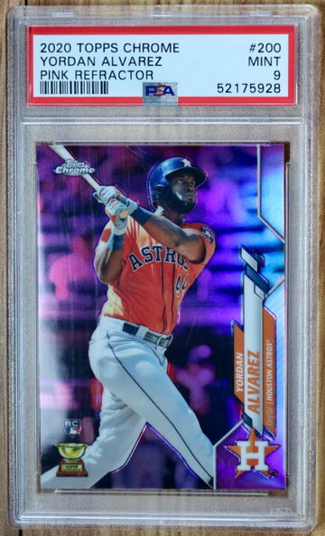 2020 Topps Chrome Yordan Alvarez Pink Refractor