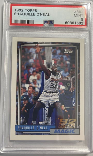 1992 Topps Shaquille O Neal Psa 9