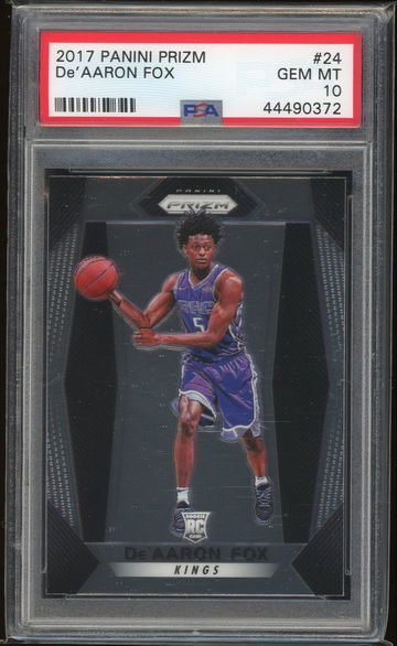 2017 Panini Prizm De'Aaron Fox PSA 10