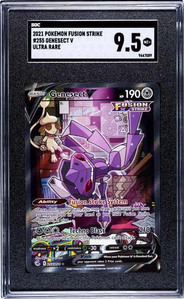 2021 Fusion Strike #255/264 Genesect V Ultra Rare SGC 9.5