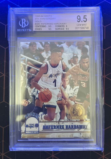 1993-94 Hoops 5th Anniversary #380 GOLD Anfernee Hardaway  BGS 9.5