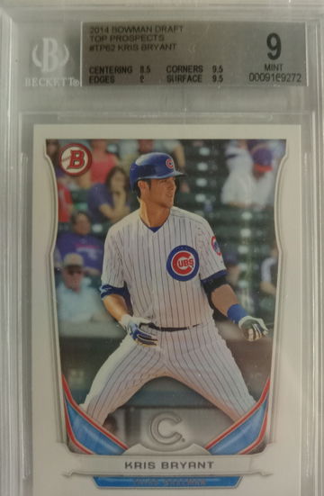 2014 Bowman Draft Kris Bryant BGS 9