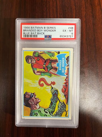 1966 Batman B Series Blue Back 4b PSA 6