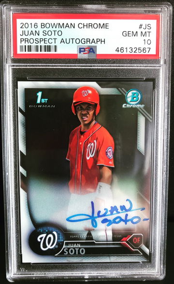 2016 Bowman Chrome Juan Soto Auto