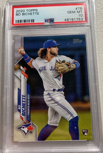 2020 Topps Series 1 Bo Bichette PSA 10