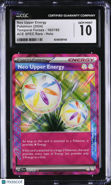2024 Pokemon Temporal Forces Neo Upper Energy Holo ACE SPEC Rare Ace Spec Rare CGC 10 #162/162