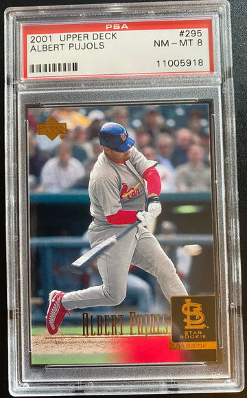 2001 Upper Deck Albert Pujols PSA 8
