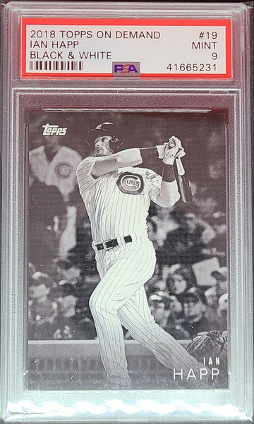 2018 Topps On Demand #19 Ian Happ B&W PSA Mint 9