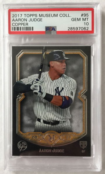 2017 Topps Museum Collection Aaron Judge Copper Rookie Card #95 PSA 10 GEM MT