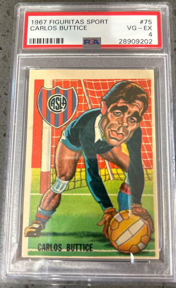 1967 Figuritas Sport Carlos Buttice PSA 4