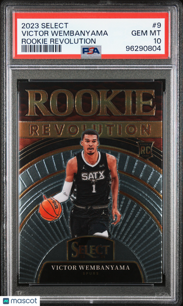2023 Panini Select Rookie Revolution Victor Wembanyama #9 PSA 10
