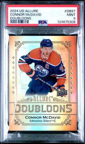 2024 Upper Deck Allure Doubloons Connor McDavid #DB97 PSA 9