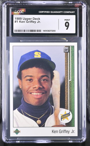 1989 UPPER DECK KEN GRIFFEY JR. #1 CGC 9 BS.C3.51