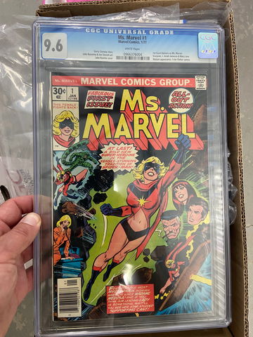 MS. MARVEL #1 CGC 9.6 WHITE PGS- 1ST CAROL DANVERS AS MS. MARVEL-Key
