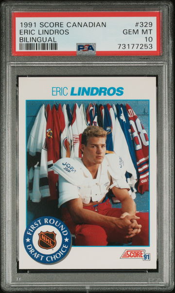 1991 Score Canadian Eric Lindros Bilingual PSA 10