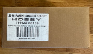 2016 Panini Select Soccer Sealed Hobby Box Case (pulisic rookies)