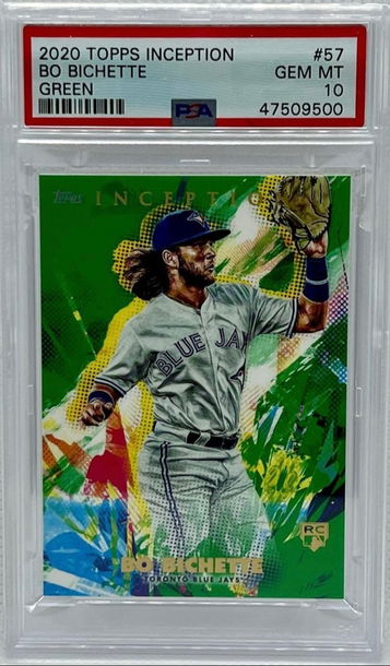2020 Topps Inception Bo Bichette Green Parallel PSA 10 Rookie!