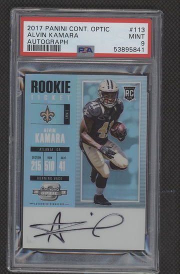 2017 CONTENDERS OPTIC ALVIN KAMARA AUTO PSA 9