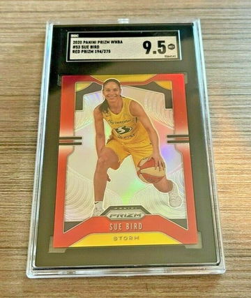 2020 Panini Prizm WNBA Sue Bird Red Prizm #'d /275 SGC 9.5 MINT+