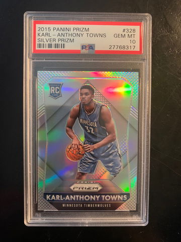 2015 Prizm Silver Karl Anthony Towns PSA 10