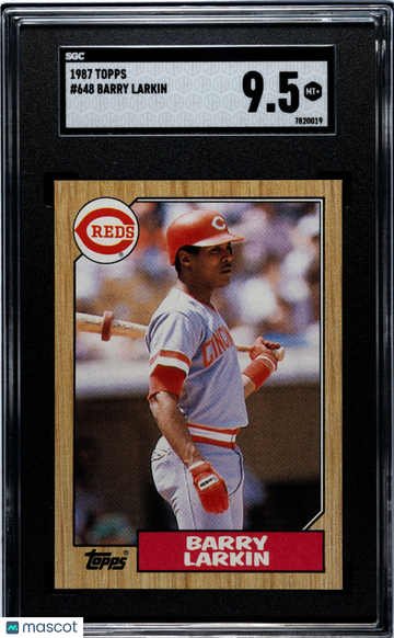 1987 Topps Barry Larkin #648 SGC 9.5