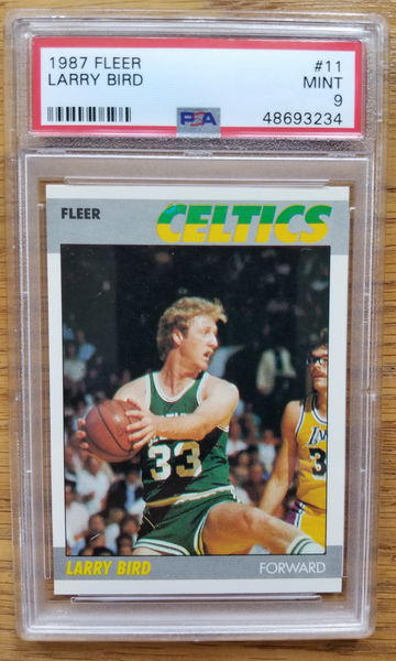 1987 Fleer Larry Bird #11 PSA 9 MINT